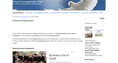 Desktop Screenshot of funeral-arrangements-guide.com