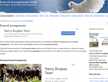 Tablet Screenshot of funeral-arrangements-guide.com